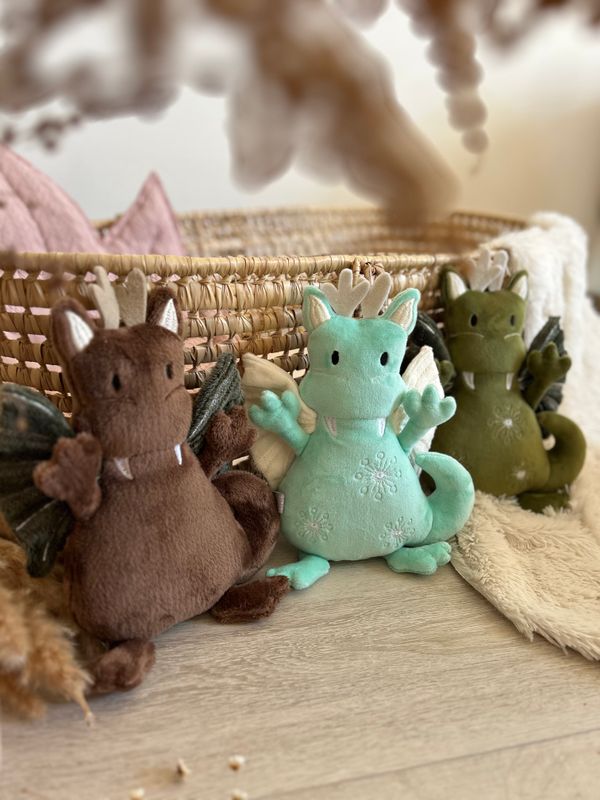Art.K-Design Kuscheltier Drache SOFORTVERKAUF kann sofort verschickt werden / auch als Spieluhr bestellbar