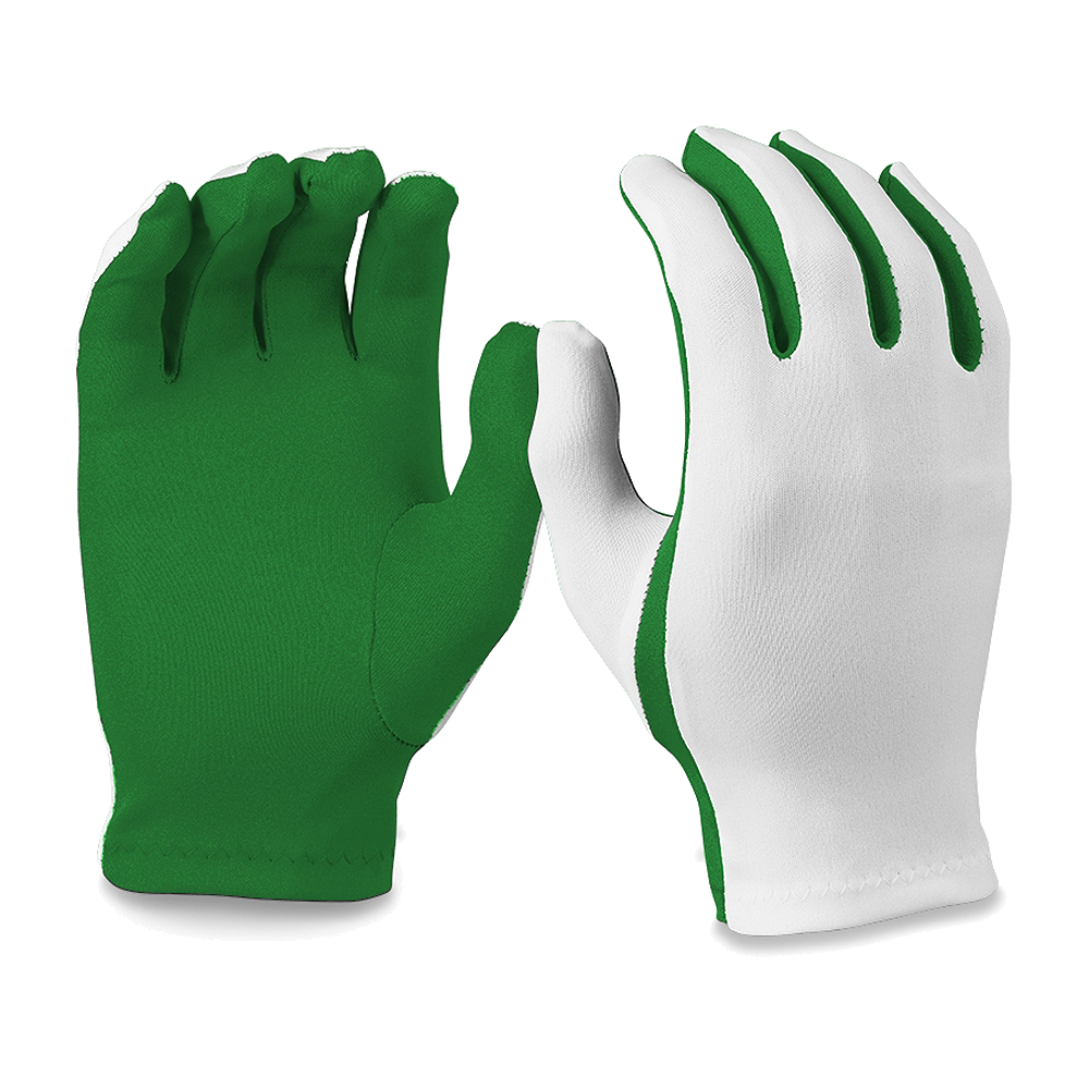 Green/white Gloves