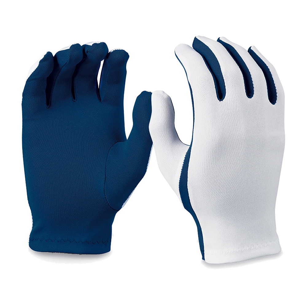 Navy Blue/white Gloves