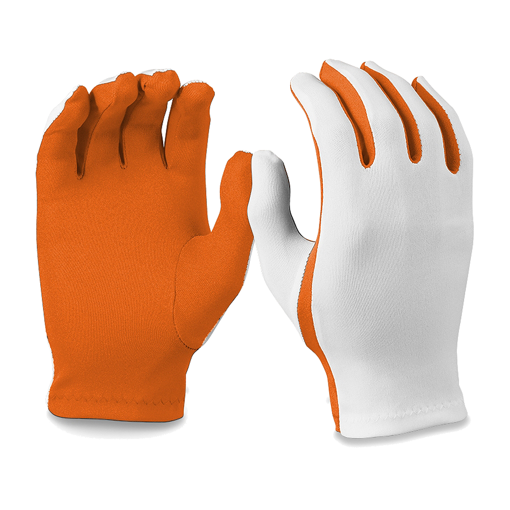 Orange/white Gloves