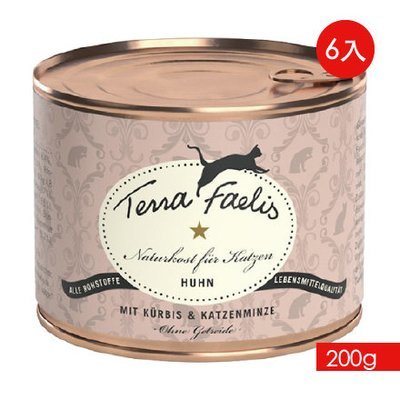 TERRA CANIS 醍菈鮮廚《雞南瓜佐貓薄荷》『200g/6罐裝』 TERRA CANIS 醍菈鮮廚《雞南瓜佐貓薄荷》『200g/6罐裝』