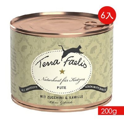 TERRA CANIS 醍菈鮮廚《火雞甘菊佐貓薄荷》『200g/6罐裝』 TERRA CANIS 醍菈鮮廚《火雞甘菊佐貓薄荷》『200g/6罐裝』
