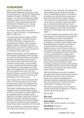 16th International Peatland Congress Tallinn 2021 PDF - Poster presentations