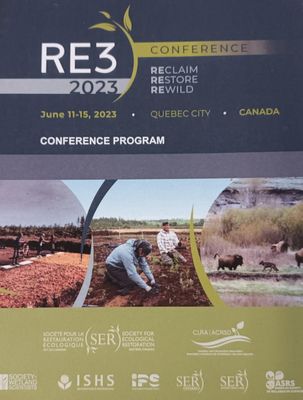 RE3 Reclaim Restore Rewild Conference Program Québec 2023