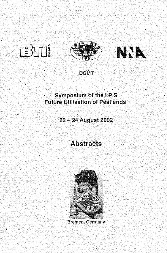 Future Utilisation of Peatlands Bremen 2002