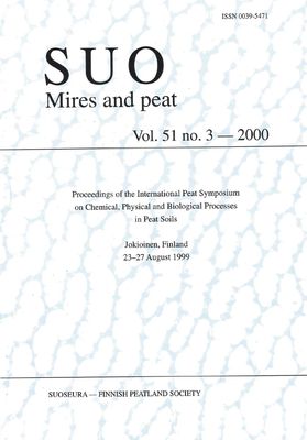 Chemical, Physical &amp; Biological Processes in Peat Soils - Papers Jokioinen 1999