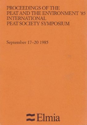 Peat and the Environment Jonköping 1985