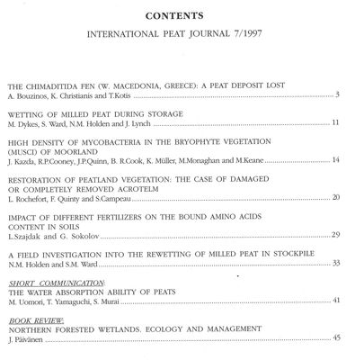 International Peat Journal 7 1997