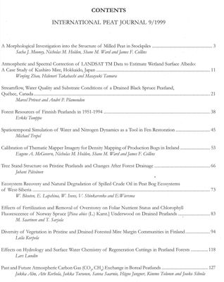 International Peat Journal 9 1999