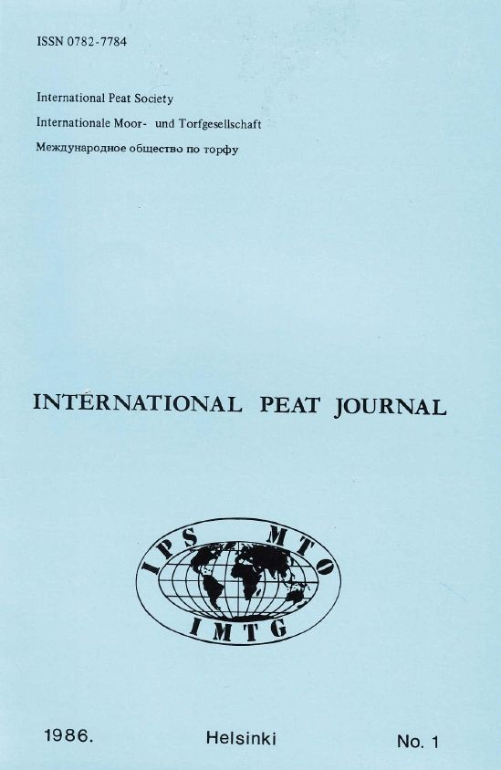 International Peat Journal 1 1986