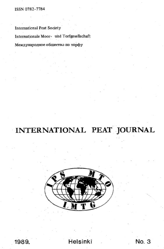 International Peat Journal 3 1989