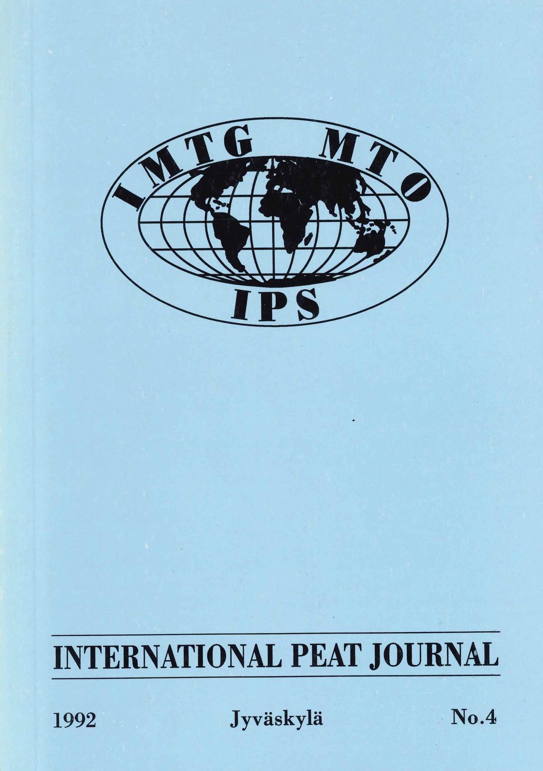 International Peat Journal 4 1992
