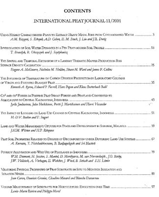 International Peat Journal 11 2001