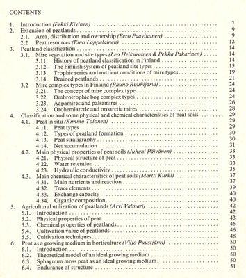 Peatlands and their Utilization in Finland 1982