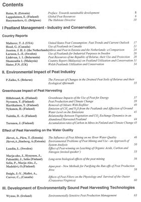 Peat Industry and Environment Pärnu 1995