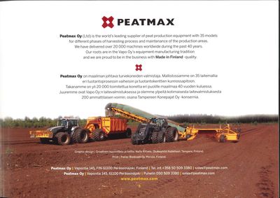 Peatmax Peat Machines Turvekoneet