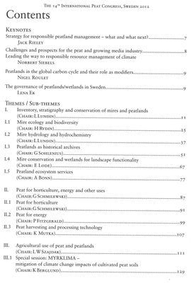 The 14th International Peat Congress: Peatlands in Balance Stockholm 2012 - Book of Abstracts
