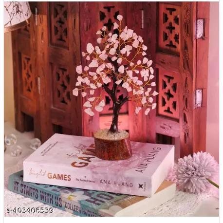 CRYSTAL Rose Quartz Tree