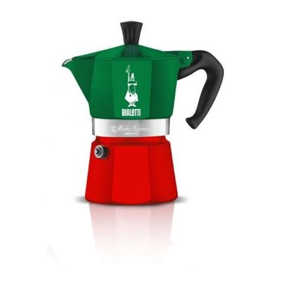 Bialetti Moka Express Italia - percolator - rood - 3 kopjes