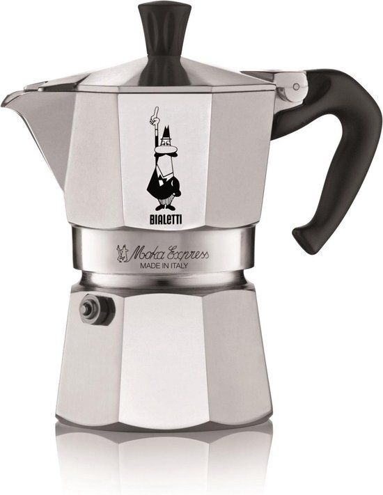 Bialetti Moka Express - percolator - zilver - 3 kopjes