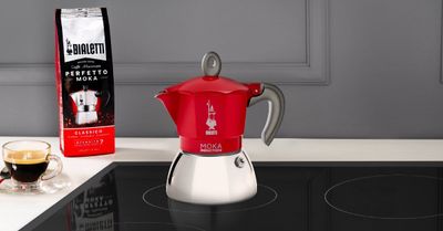 Bialetti Moka Inductie - percolator - Rood - 2 kopjes