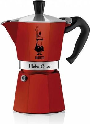 Bialetti Moka Express - percolator - Rood - 6 kopjes