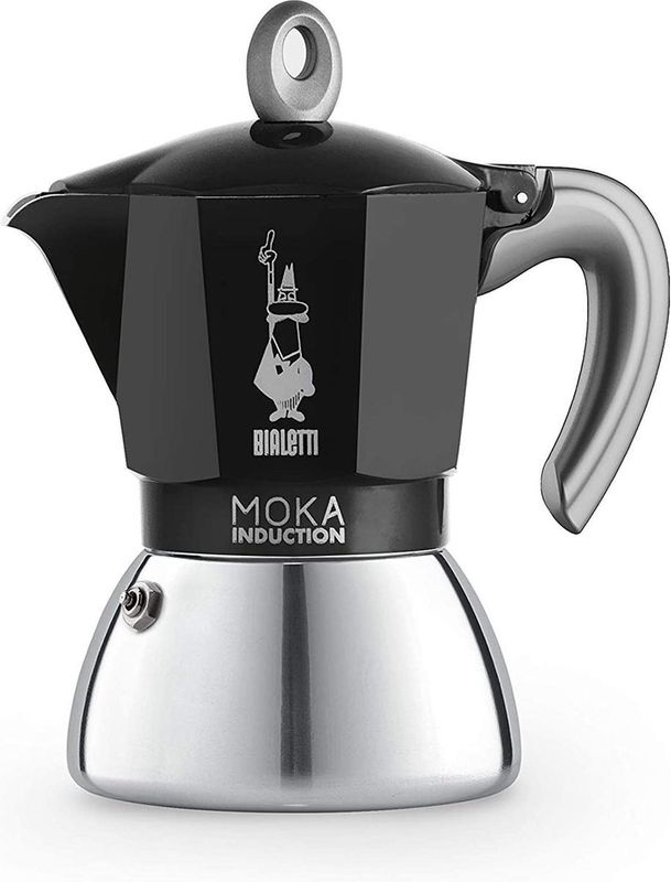 Bialetti Moka Inductie - percolator - Zwart - 6 kopjes