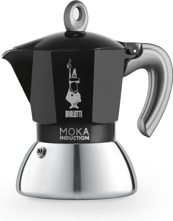 Bialetti Moka Inductie - percolator - Zwart - 2 kopjes
