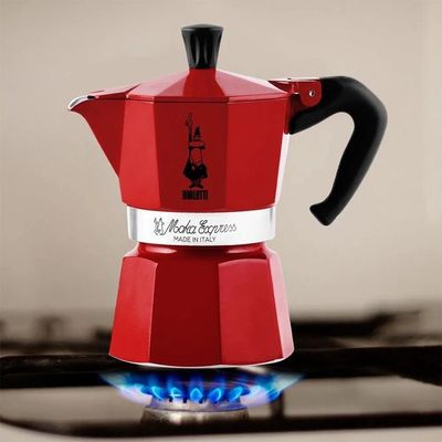Bialetti Moka Express - percolator - rood - 1 kopje