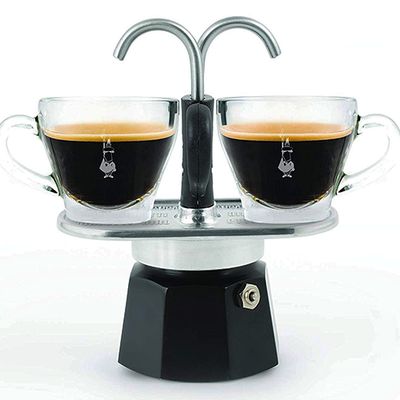 Bialetti Mini Express percolator - Aluminium - Zwart - 2 kopjes - 100 ml