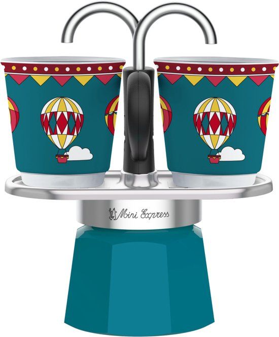 Bialetti Mini Express 2 kops - Winterwonderland Set + 2 espressobekers