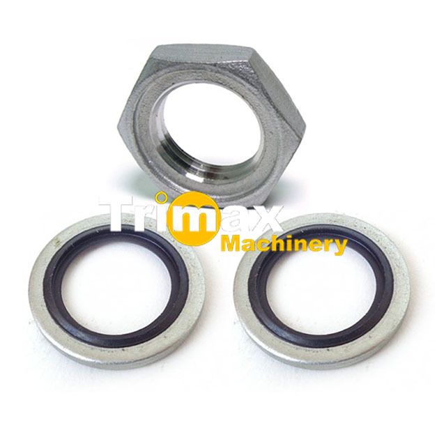 NS600 / NH600 / NS400 / NH400 / N300 / NH300 1/2&quot; NPT Nut (Thin) &amp; Dowty Seal (2)