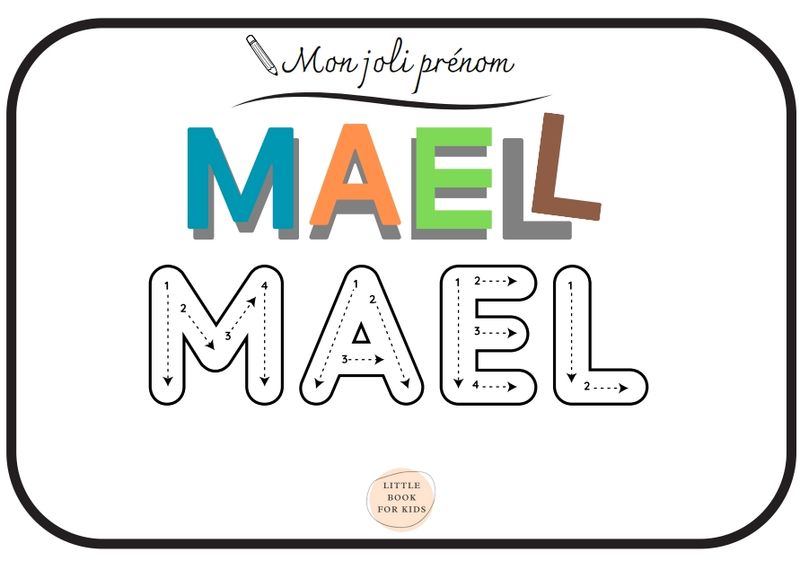 Fiche &quot;Mon joli prénom&quot;