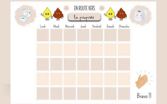 Fiche « en route vers la propreté »