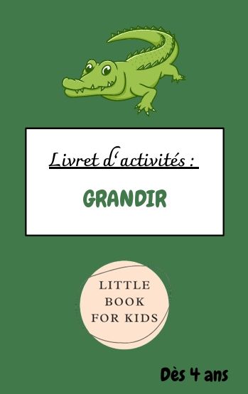 Livret d&#39;activité &quot;grandir&quot;