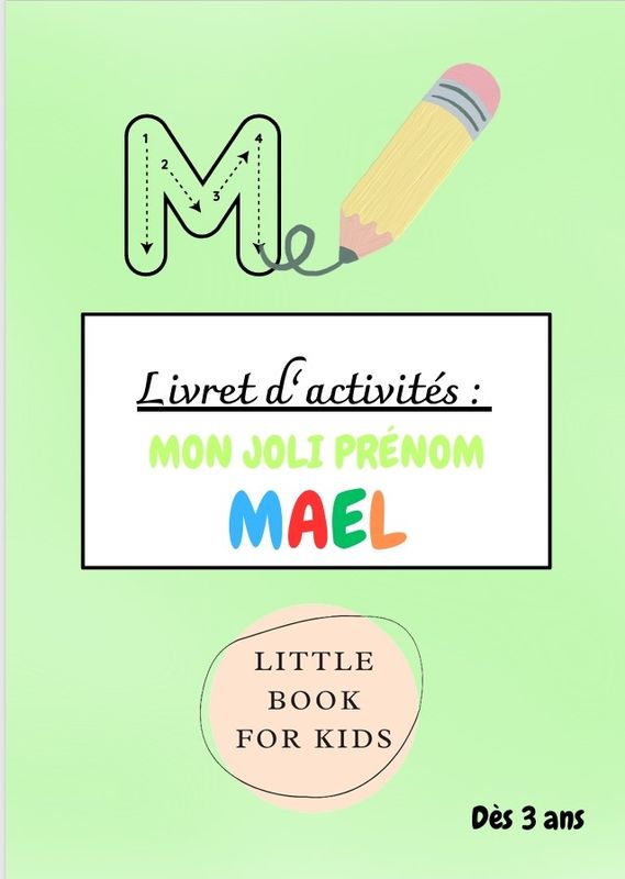 Livret d&#39;activité &quot;Mon joli prénom&quot;