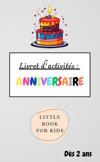 Livret d’activité « Anniversaire » PDF