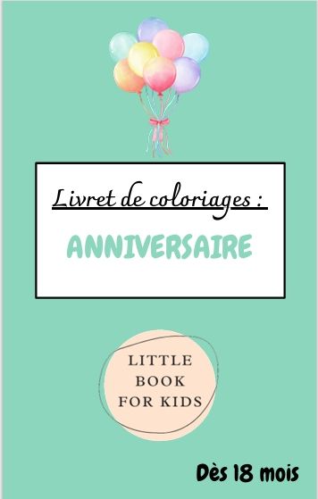 Livret de coloriages &quot;anniversaire&quot;