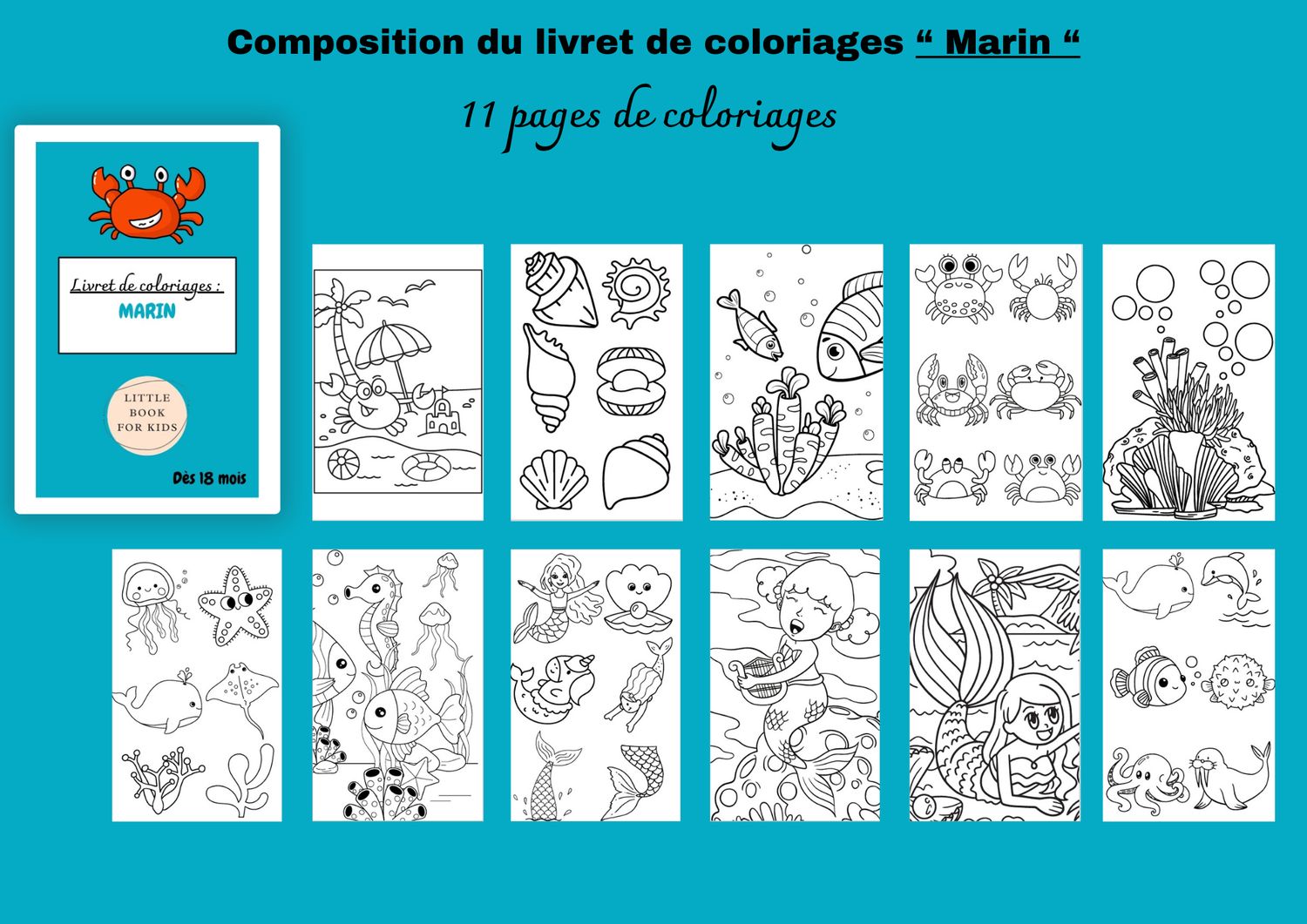 Livret de coloriages &quot;marin&quot;