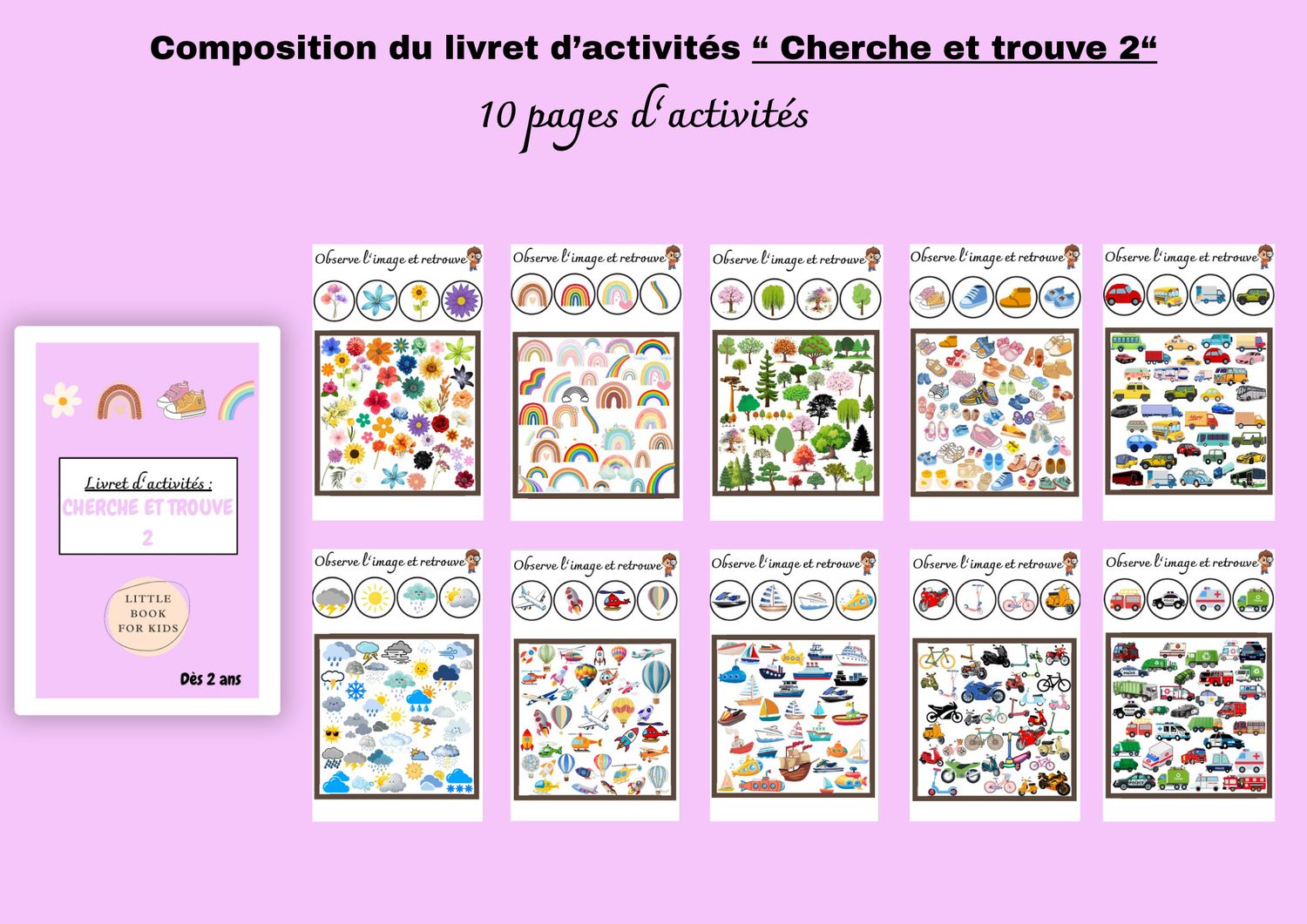 Livret d’activité &quot;cherche et trouve 2&quot;