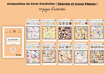 Livret d’activité &quot;cherche et trouve Pâques&quot;