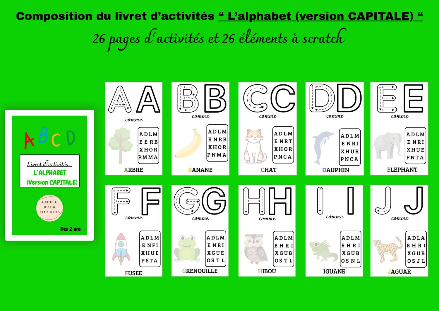 Livret d&#39;activité &quot;L&#39;alphabet (version capitale)&quot; PDF