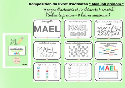 Livret d&#39;activité &quot;Mon joli prénom&quot;
