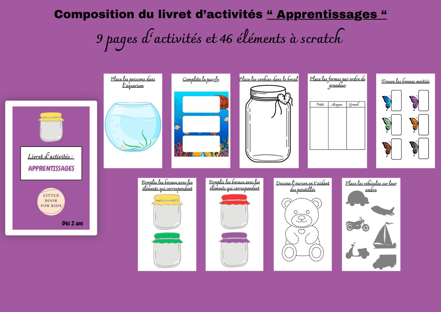 Livret d’activité « apprentissages » PDF