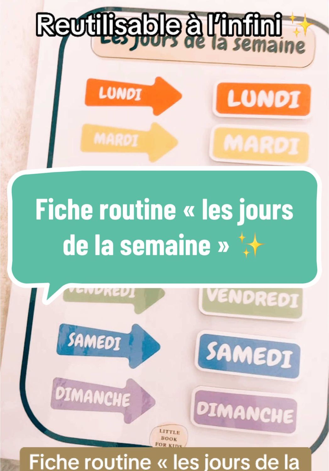 Fiche « Les jours de la semaine »