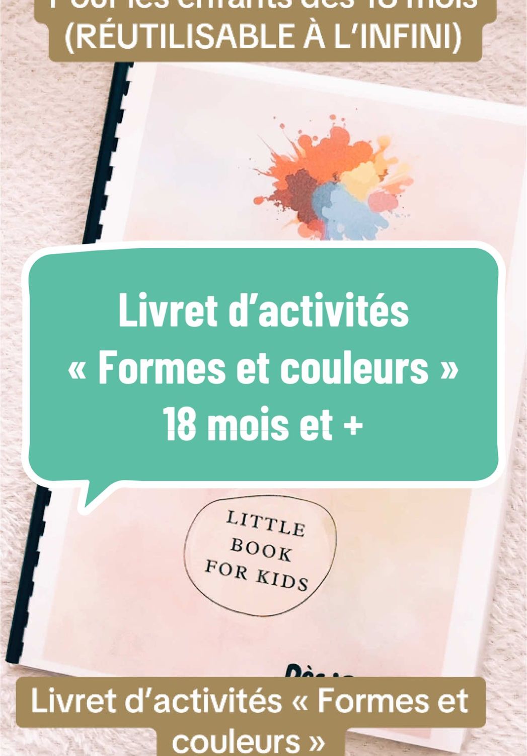 Livret d&#39;activité &quot;Formes et couleurs&quot;