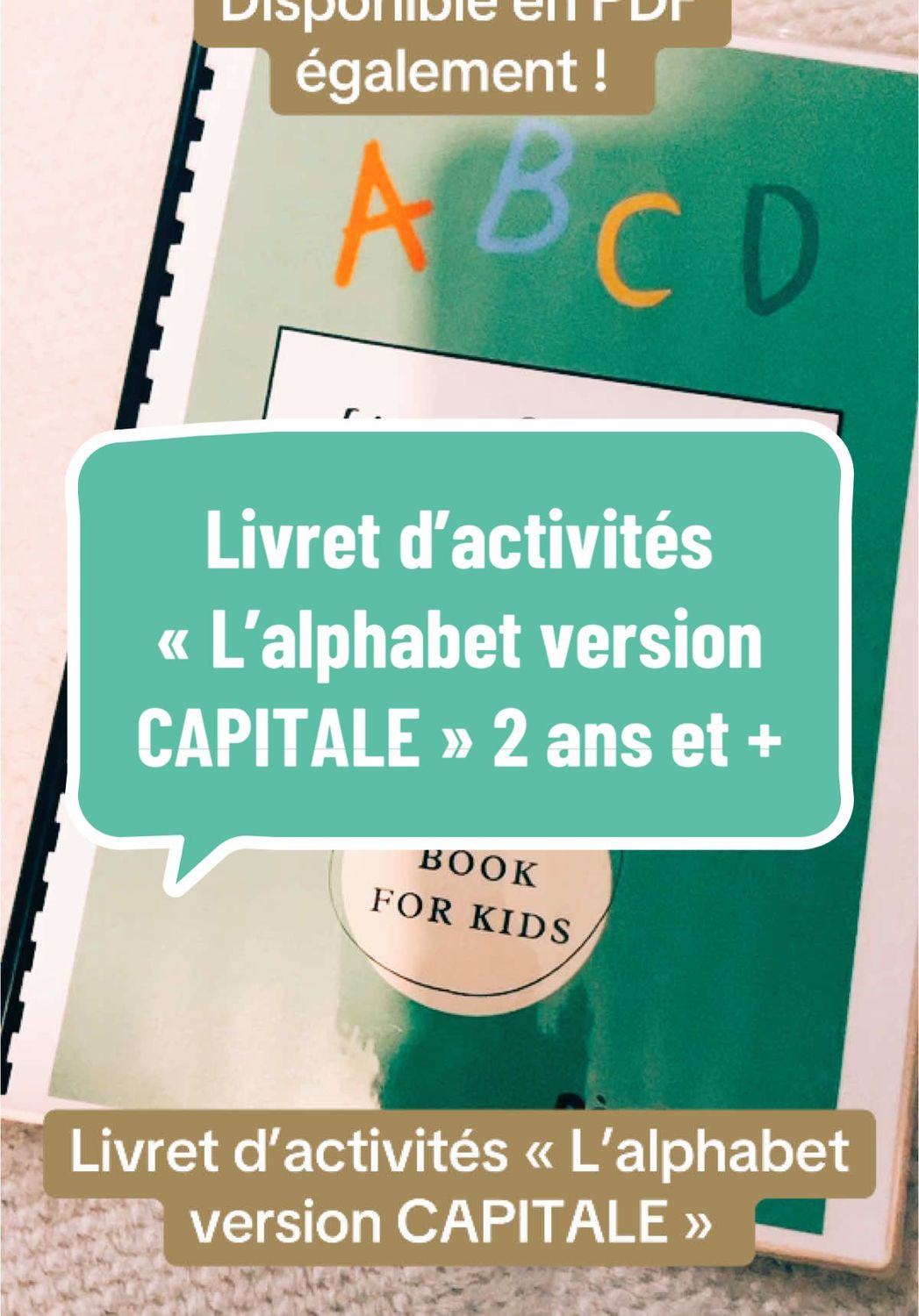 Livret d&#39;activité &quot;L&#39;alphabet (version capitale)&quot;
