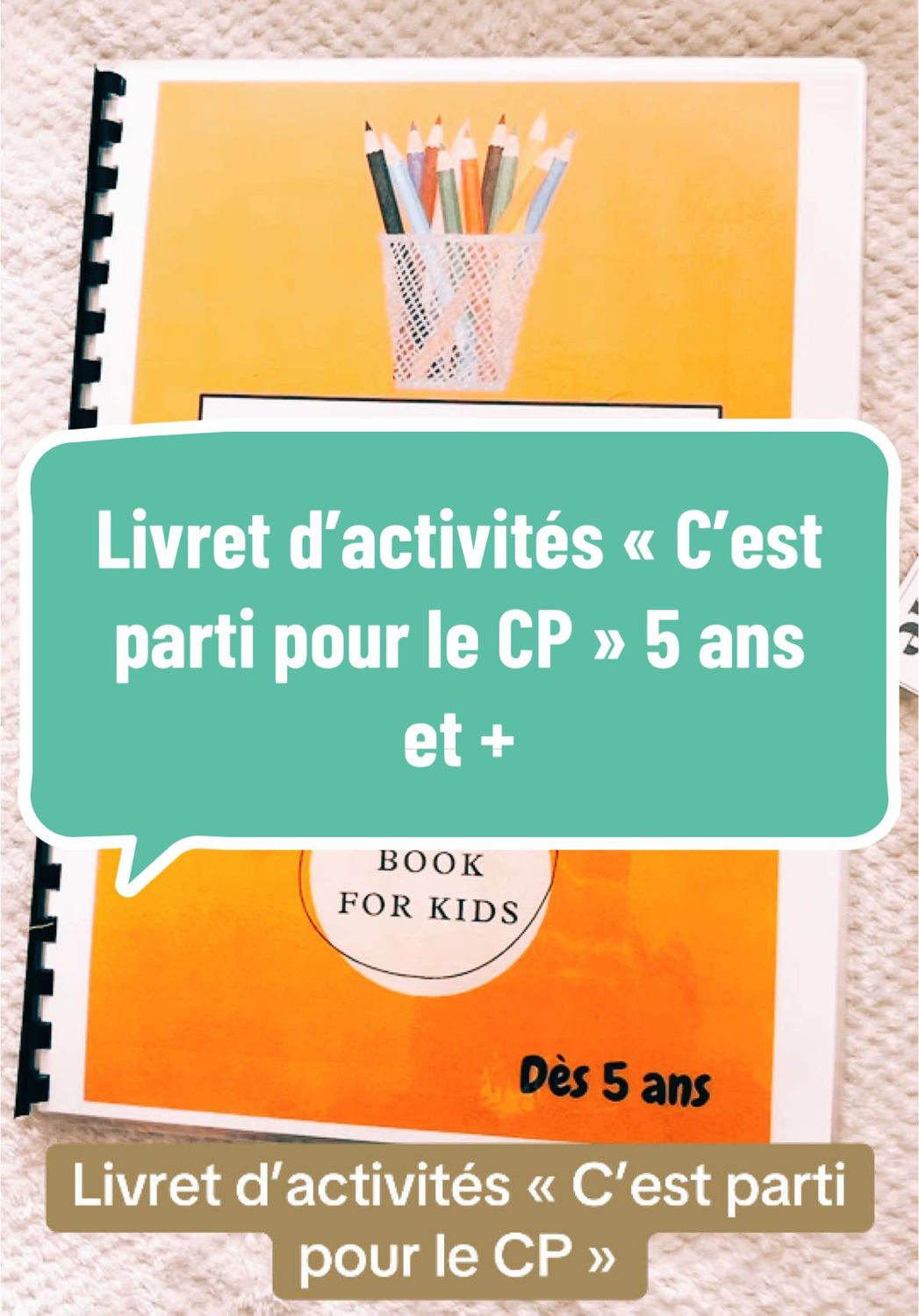 Livret d&#39;activité &quot;c&#39;est parti pour le cp&quot;