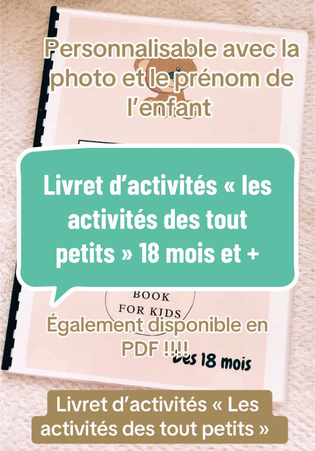 Livret d&#39;activité &quot;les activités des tout petits&quot; PDF