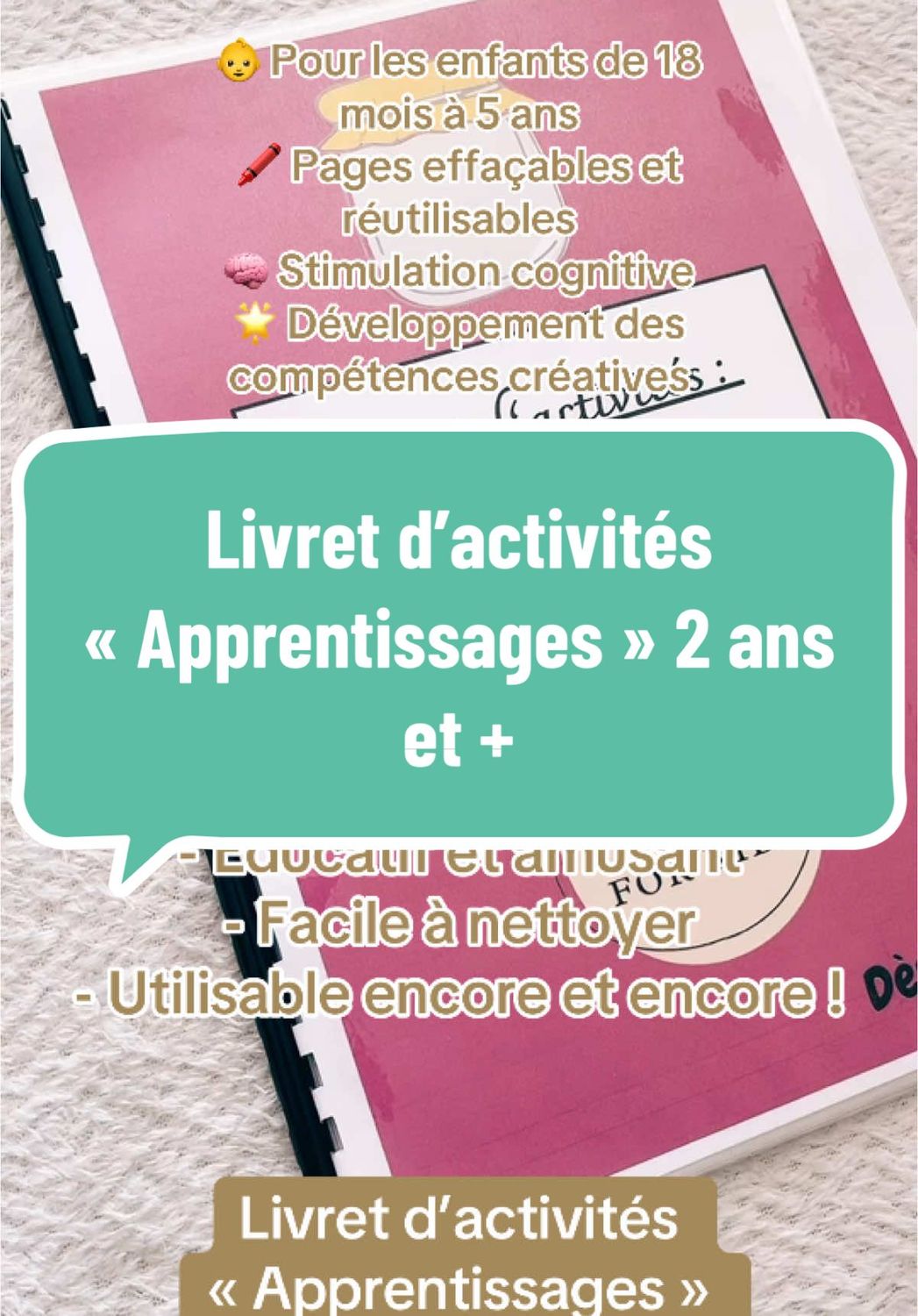 Livret d’activité « apprentissages » PDF